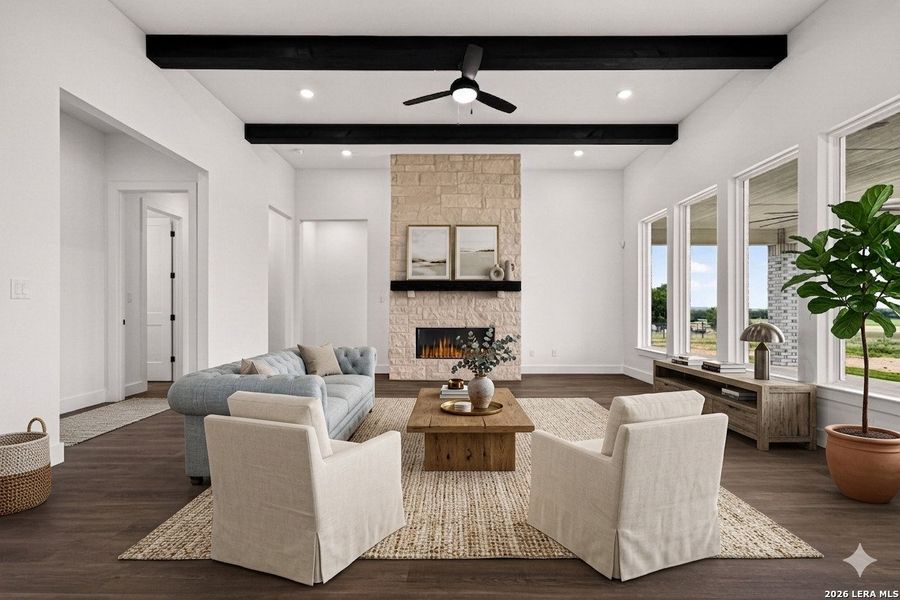 Furnished interior view inside a new home in , Castroville (Image 18).