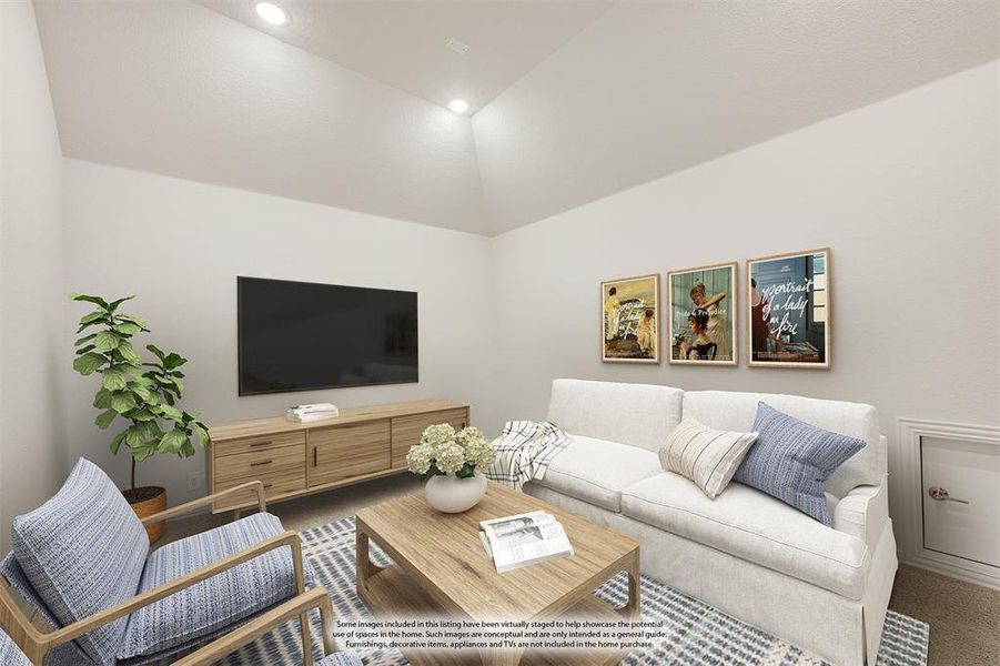 Furnished interior view inside a new home in Mockingbird Heights Classic 60, Midlothian (Image 6).