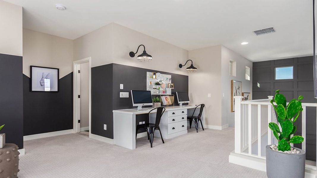 Representative furnished interior of a home built from the Pinnacle by Taylor Morrison in Tierra Montana Encore Collection, Laveen (Image 14). Representative furnished interior of a home built from the Pinnacle by Taylor Morrison in Tierra Montana Encore Collection, Laveen (Image 14).