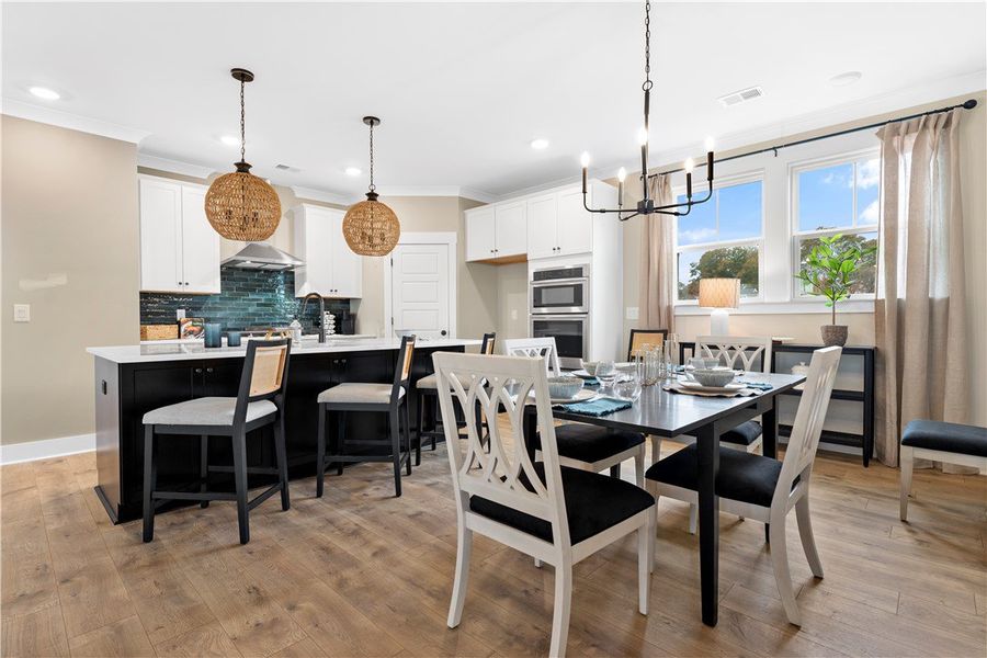 Furnished interior view inside a new home in The Oaks at Midway, Anderson (Image 9).