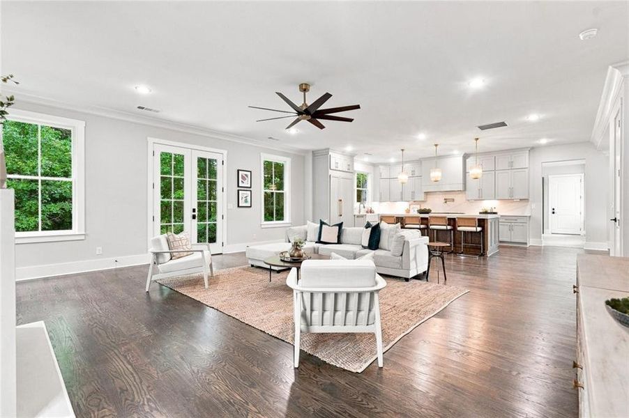 Furnished interior view inside a new home in , Alpharetta (Image 13).