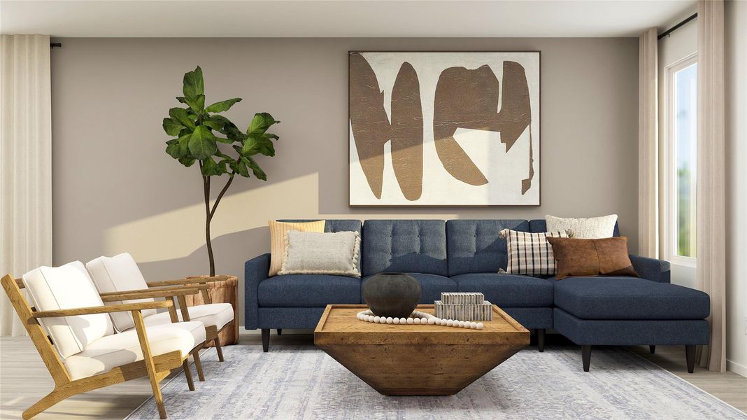 Furnished interior view inside a new home in , Jarrell (Image 17).