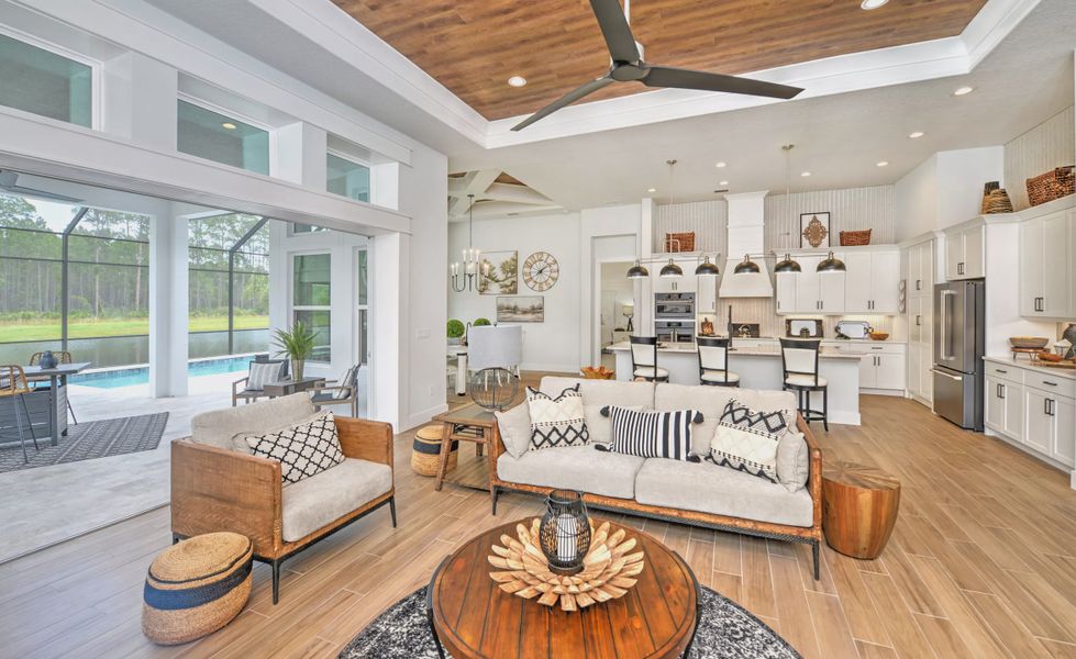 Furnished interior view inside a new home in Plantation Bay, Ormond Beach (Image 10).