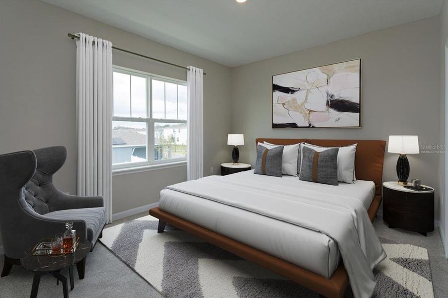 Furnished interior view inside a new home in Serenade at Ovation, Winter Garden (Image 8).