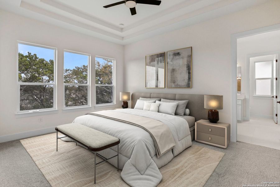 Furnished interior view inside a new home in , Fair Oaks Ranch (Image 7).