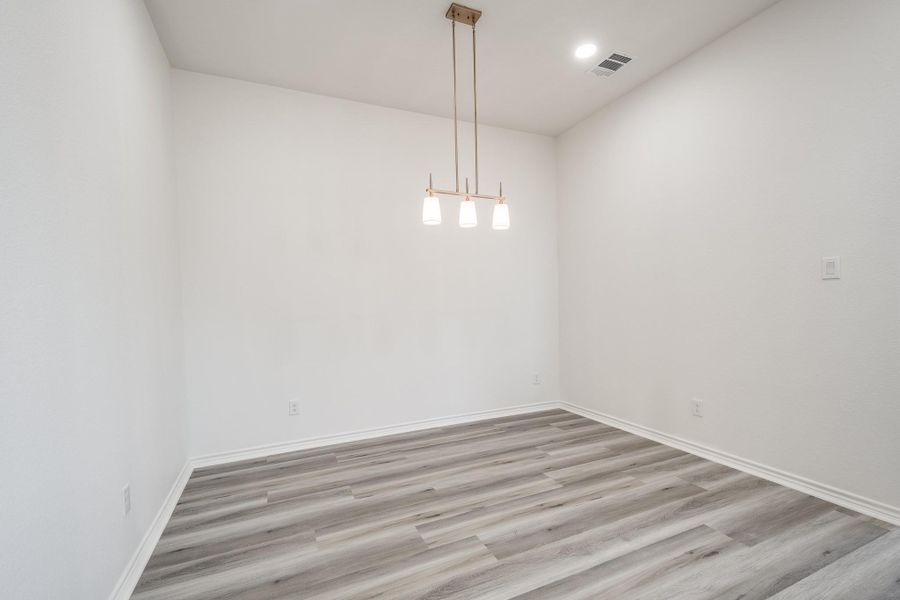 Formal dining area. Formal dining area.