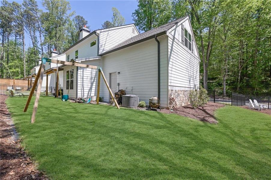 Exterior details and patio area of a home in , Canton (Image 4).