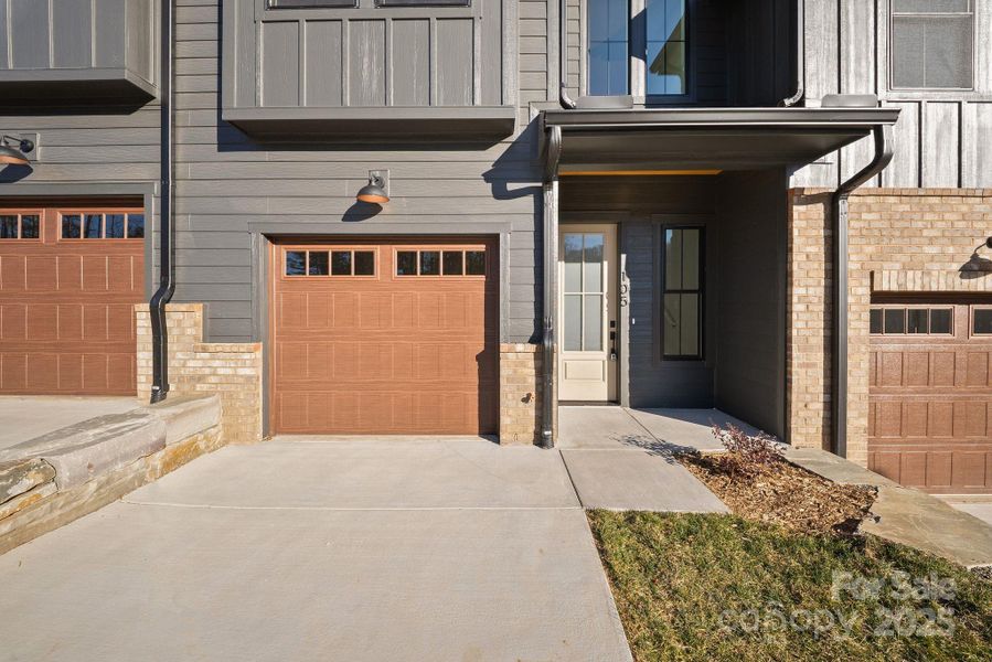 Exterior details and patio area of a home in , Asheville (Image 19).