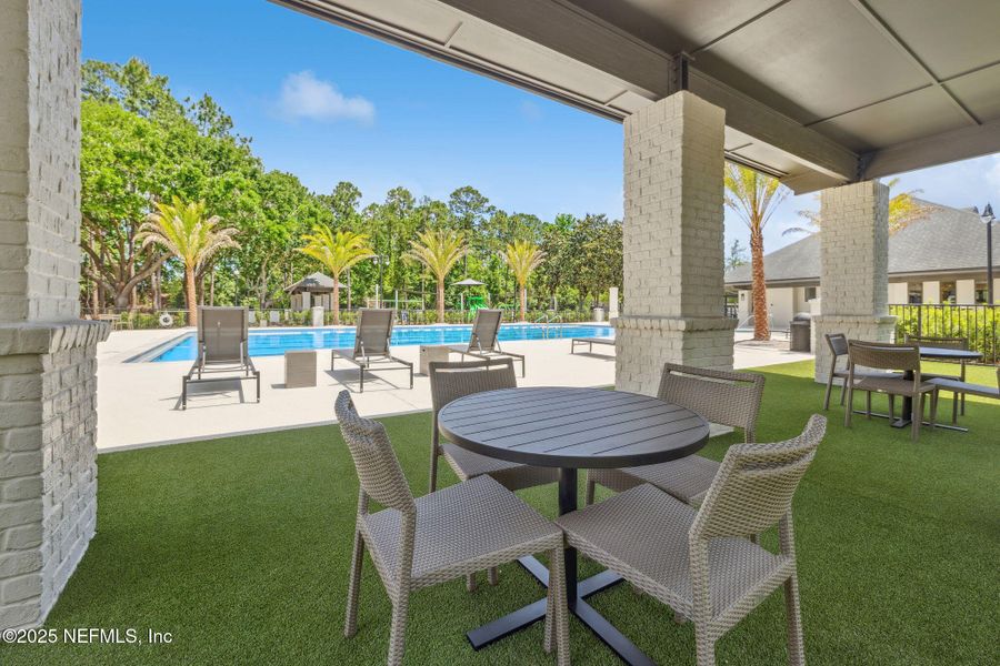 Exterior details and patio area of a home in , Jacksonville (Image 29).