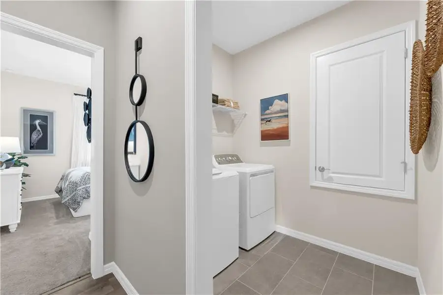 Furnished interior view inside a new home in River Oaks, Locust Grove (Image 30).