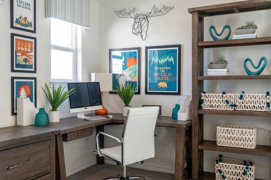 Representative furnished interior of a home built from the 2527 by KB Home in Knox Ridge, Converse (Image 11).