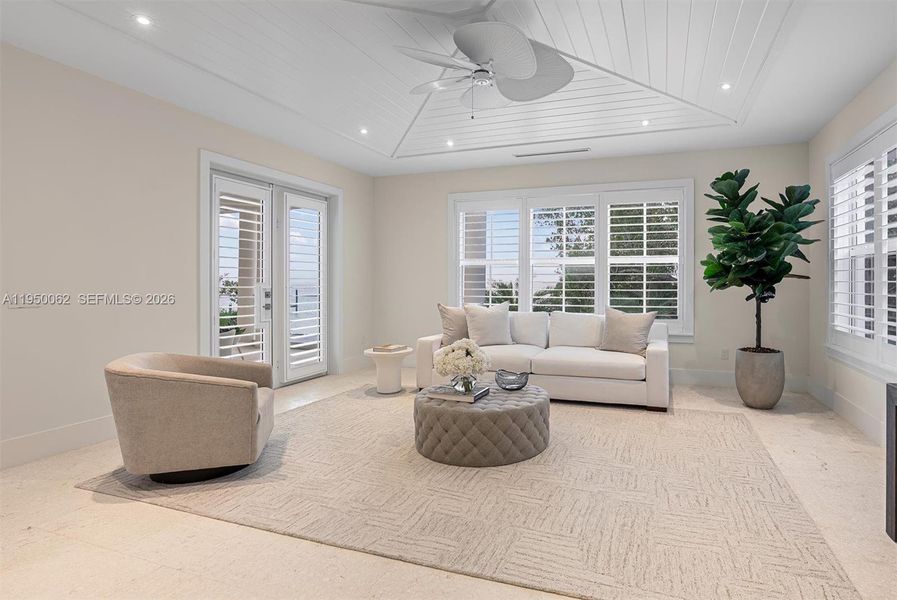 Furnished interior view inside a new home in , Islamorada, Village of Islands (Image 44).