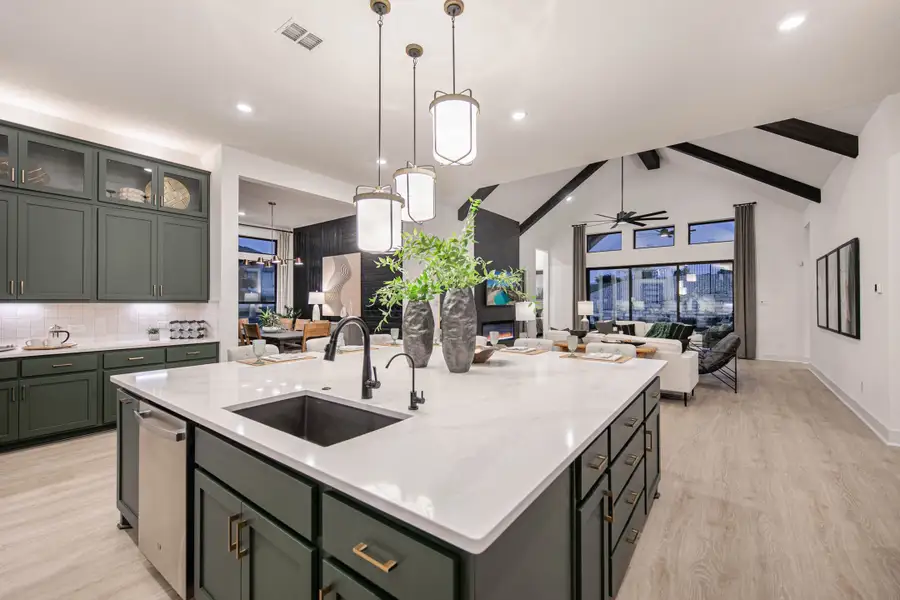 Furnished interior view inside a new home in Sweetwater, Austin (Image 10).