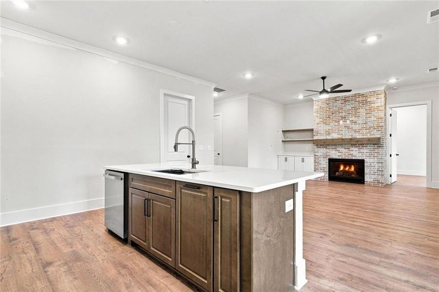 Furnished interior view inside a new home in , Ellijay (Image 19).