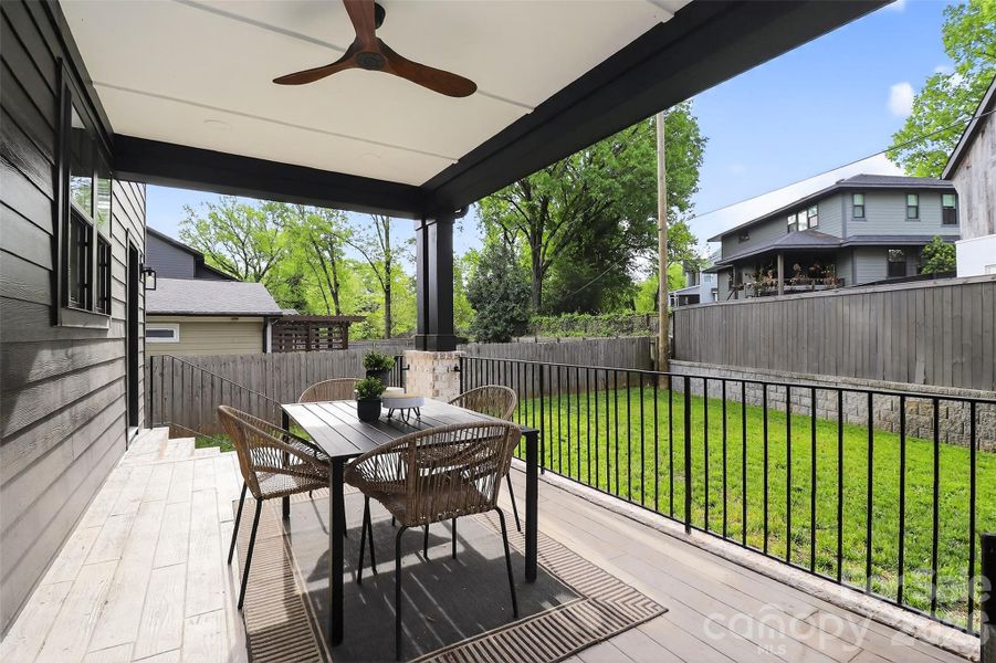 Exterior details and patio area of a home in , Charlotte (Image 3). Exterior details and patio area of a home in , Charlotte (Image 3).