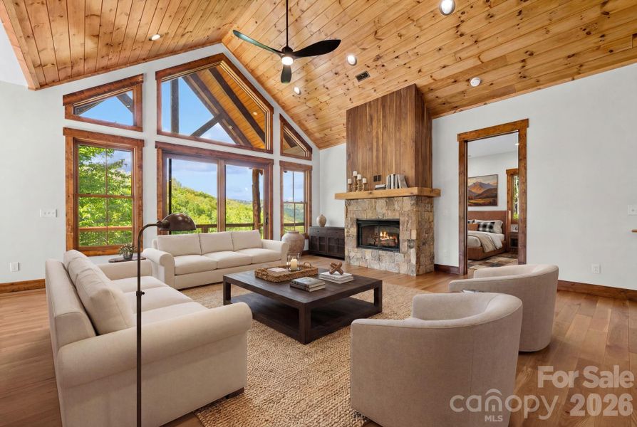 Furnished interior view inside a new home in , Banner Elk (Image 5).