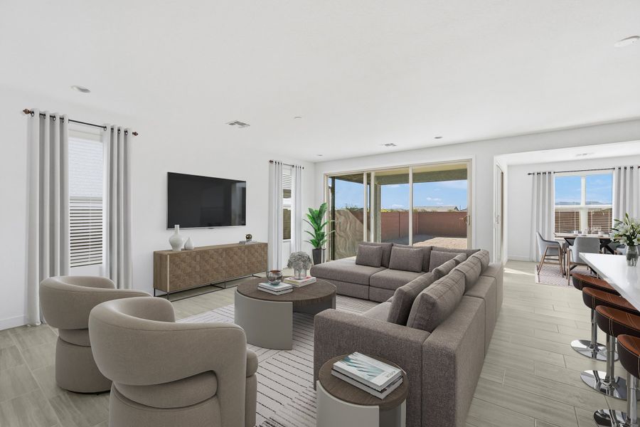 Furnished interior view inside a new home in Artisan at Asante, Surprise (Image 6).