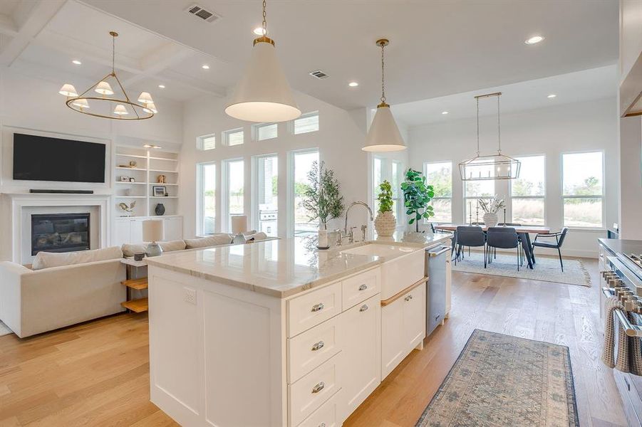 Furnished interior view inside a new home in , Aledo (Image 34).