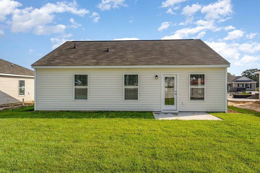 Representative exterior photo of a completed home built from the CURTIS by D.R. Horton in Auberon Woods, Conway, SC (Image 19).