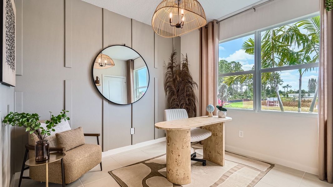 Furnished interior view inside a new home in Sandpiper Square, Stuart (Image 29).