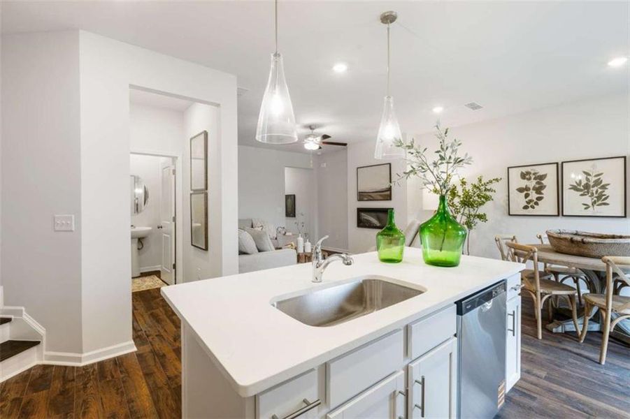 Furnished interior view inside a new home in , Conyers (Image 37).