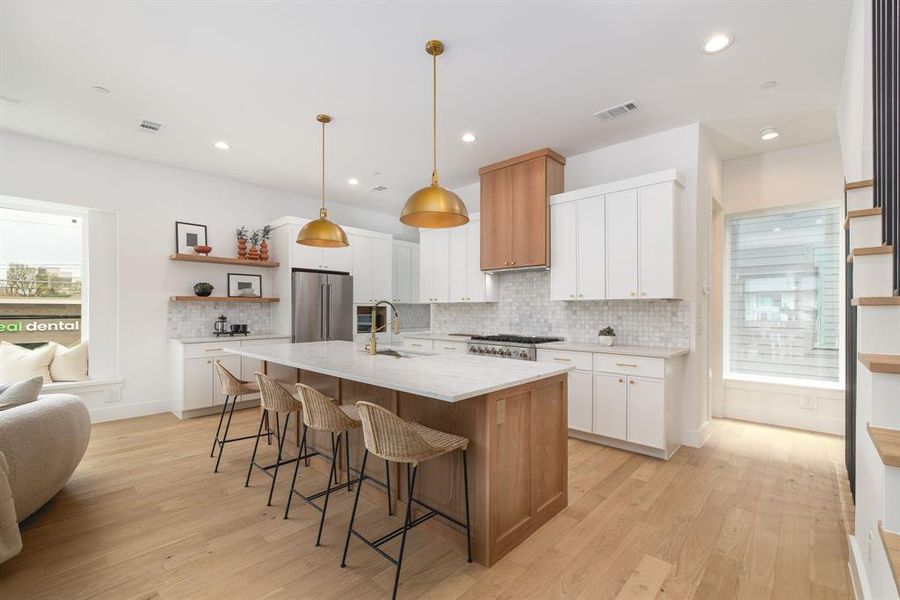 Furnished interior view inside a new home in , Dallas (Image 8).