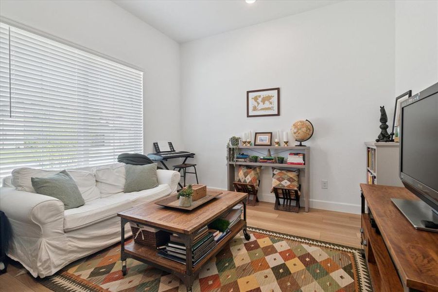 Furnished interior view inside a new home in Painted Tree - South, McKinney (Image 16). Furnished interior view inside a new home in Painted Tree - South, McKinney (Image 16).