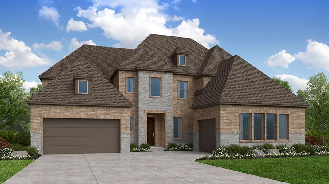 Representative exterior photo of a completed home built from the Kingston by Taylor Morrison in The Ridge at Northlake 70s, Northlake, TX (Image 2).