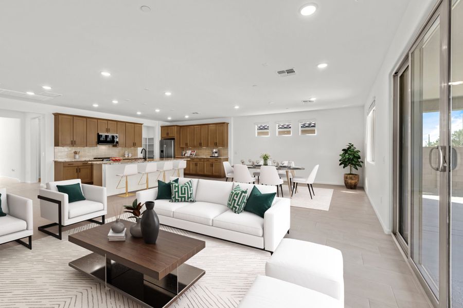 Furnished interior view inside a new home in Montelena, Marana (Image 4).