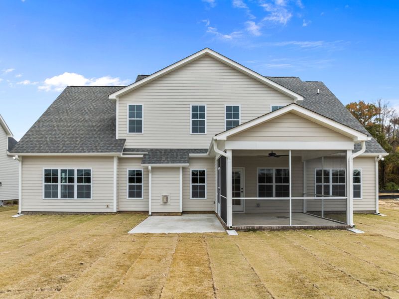 Exterior details and patio area of a home in Eli's Ridge, Winterville (Image 27).