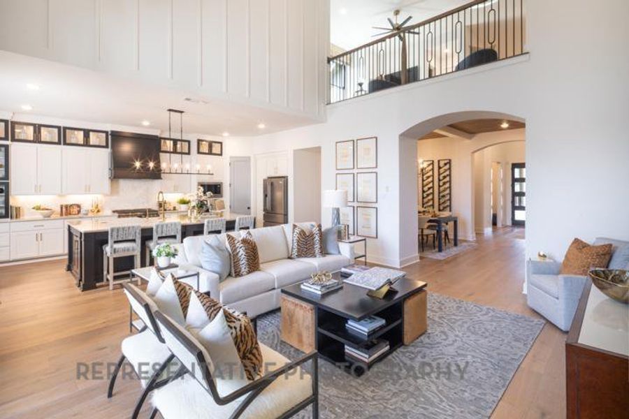 Furnished interior view inside a new home in Sandbrock Ranch: 60ft. lots, Aubrey (Image 31).