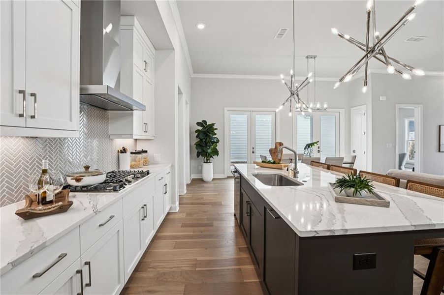 Furnished interior view inside a new home in Promenade at Sawnee Village, Cumming (Image 40).