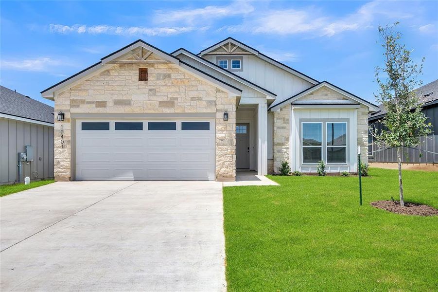 Front exterior of a new home in , Lorena, TX, highlighting curb appeal (Image 1). Front exterior of a new home in , Lorena, TX, highlighting curb appeal (Image 1).