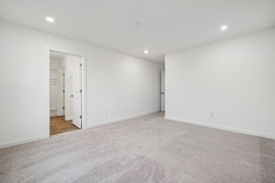 A room with white walls. A room with white walls.