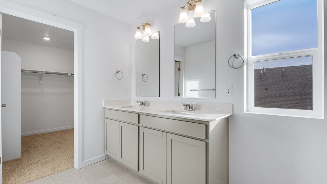 Furnished interior view inside a new home in Silver Peaks, Lochbuie (Image 13).