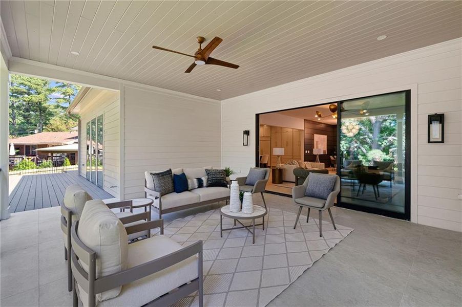 Exterior details and patio area of a home in , Atlanta (Image 3).