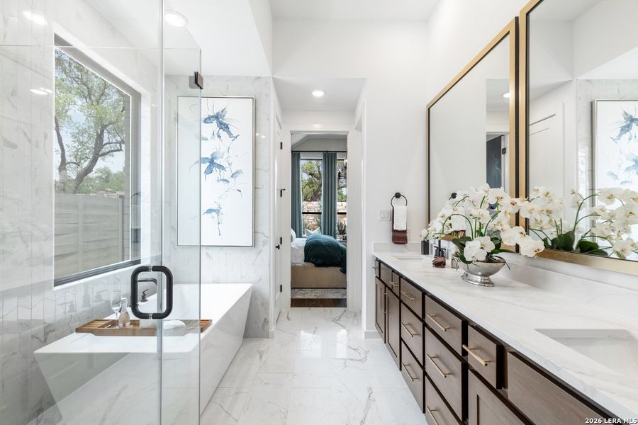 Furnished interior view inside a new home in The Ranches at Creekside, Boerne (Image 37).