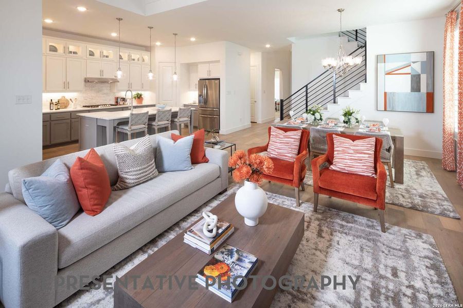 Furnished interior view inside a new home in Davis Ranch, San Antonio (Image 13). Furnished interior view inside a new home in Davis Ranch, San Antonio (Image 13).