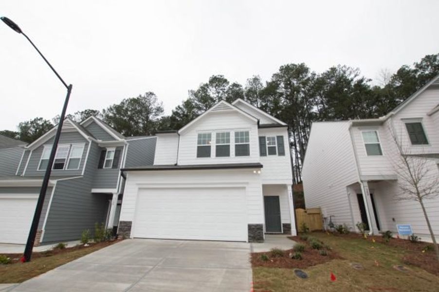 Representative exterior photo of a completed home built from the Glade by Piedmont Residential in Meadowyn, Cartersville, GA (Image 17).