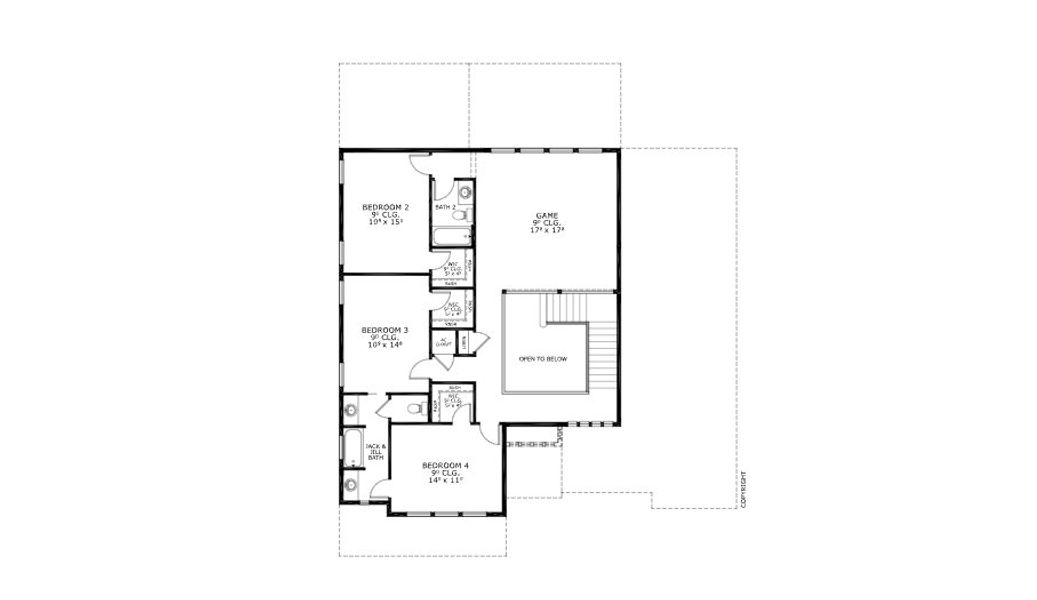 2D floor plan layout for the Palos Verdes - Elite Series | 60' Wide Lots by ICI Homes in Woodhaven, Port Orange, FL (Image 4).
