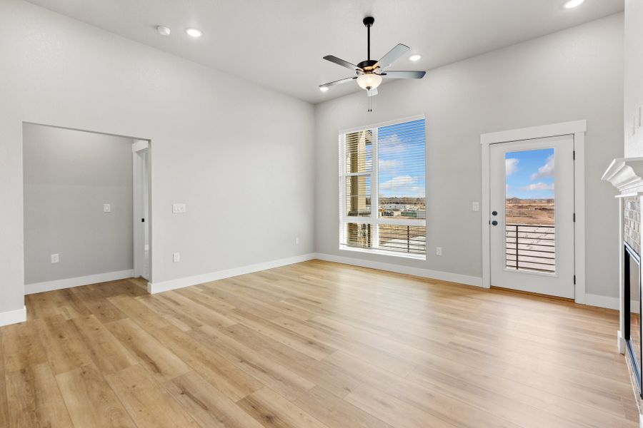 Representative unfurnished interior of a home built from the The Sunlight by Landmark Homes in Northfield at Old Town, Fort Collins (Image 12).