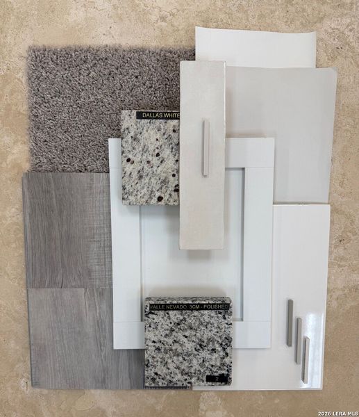 Sample of building materials used in homes in Katzer Ranch, Converse (Image 27). Sample of building materials used in homes in Katzer Ranch, Converse (Image 27).