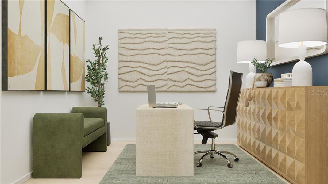 Furnished interior view inside a new home in , Clermont (Image 14).