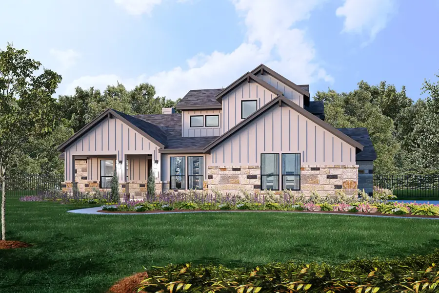 Representative exterior photo of a completed home built from the Ingram II by Giddens Homes in Whispering Wind, Bertram, TX (Image 26).