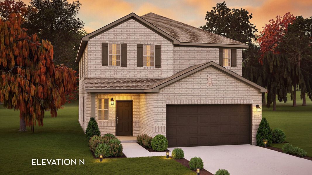 Representative exterior photo of a completed home built from the Alder by CastleRock Communities in Cool Water, Jarrell, TX (Image 5).