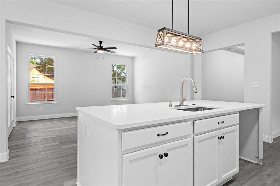 Furnished interior view inside a new home in , Dallas (Image 11).