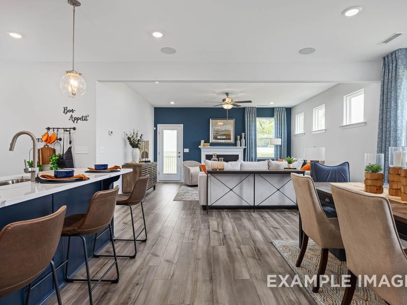 Furnished interior view inside a new home in Woodland Crossing, Zebulon (Image 4).
