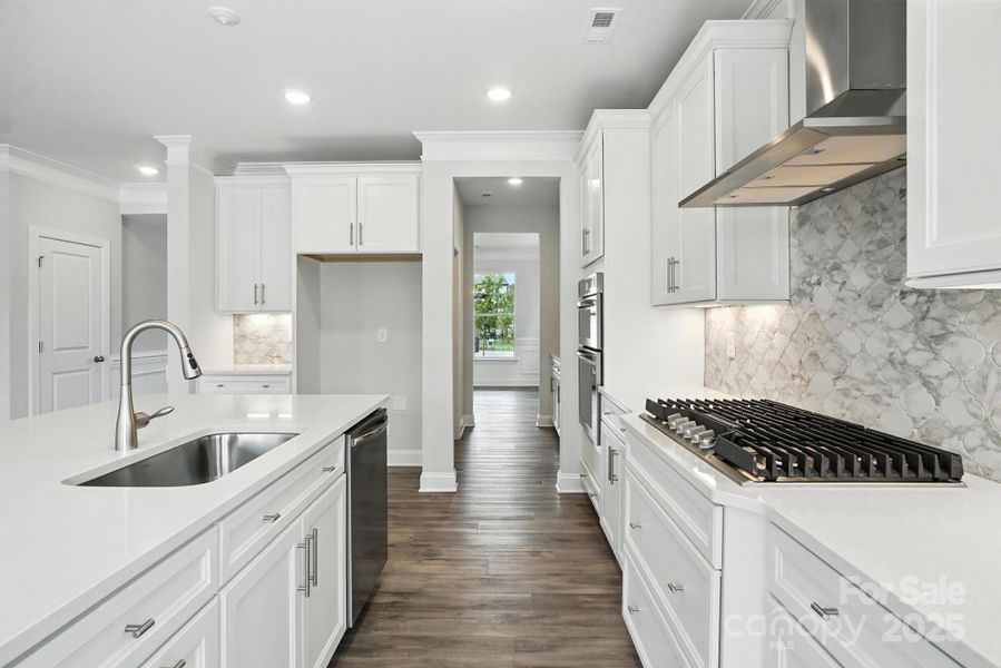 Furnished interior view inside a new home in Hampton Woods, Charlotte (Image 3).