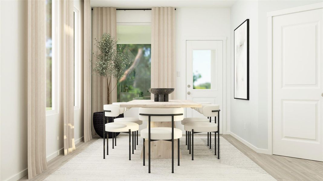 Furnished interior view inside a new home in Meadowlark Preserve, Pflugerville (Image 10).