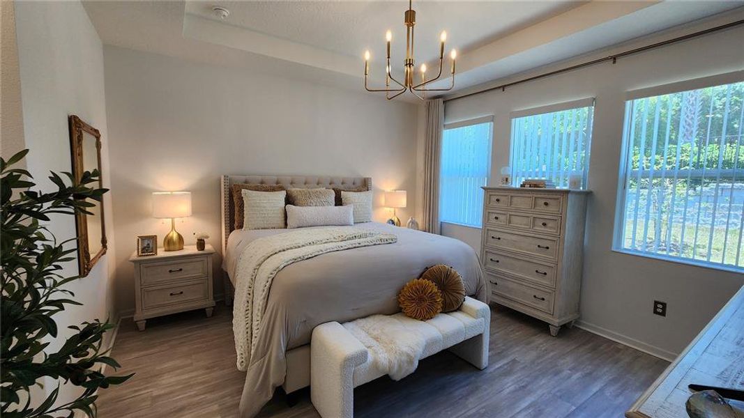 Furnished interior view inside a new home in Bronson's Ridge, Apopka (Image 17). Furnished interior view inside a new home in Bronson's Ridge, Apopka (Image 17).